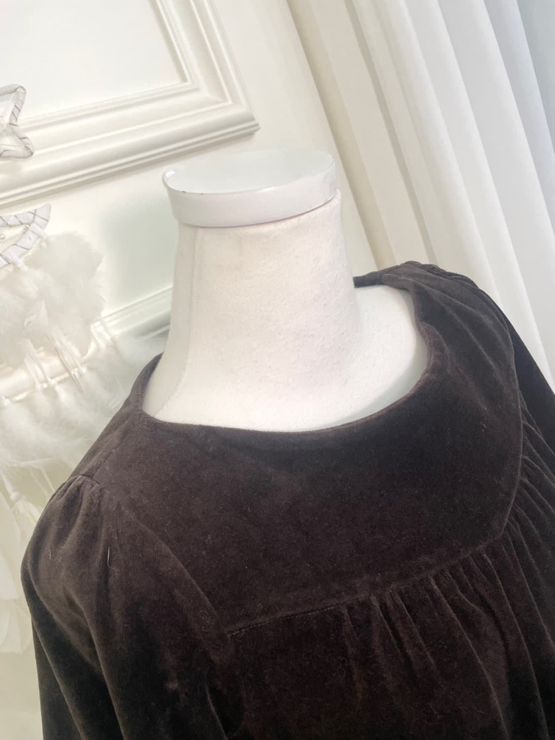 brown velvet shirring point loose opc 상품이미지8