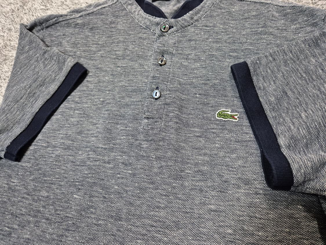 라코스테 남성 헨리넥 폴로 셔츠 슬림핏 100 상품이미지4