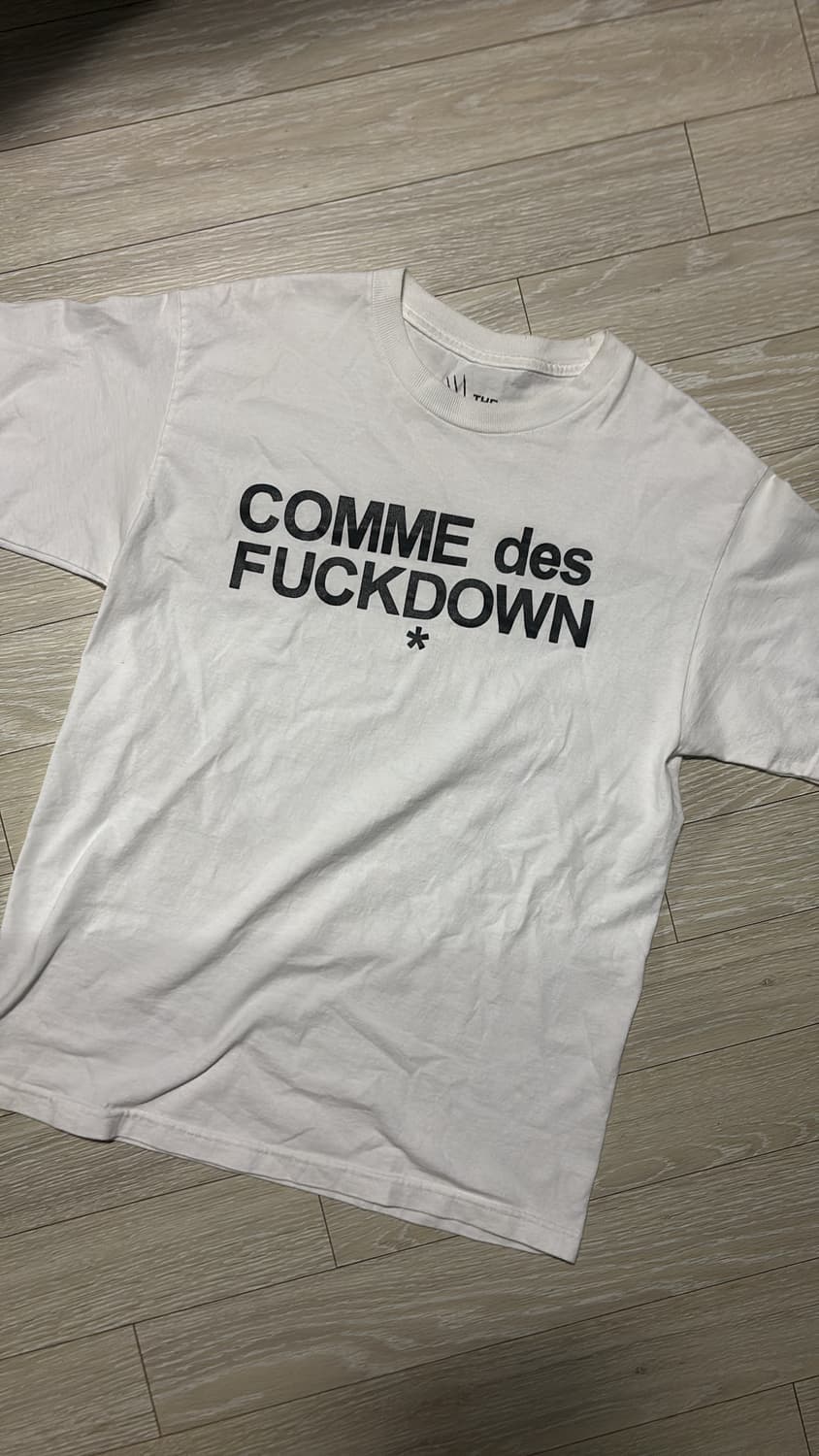 COMME des FUCKDOWN parody tee 상품이미지1