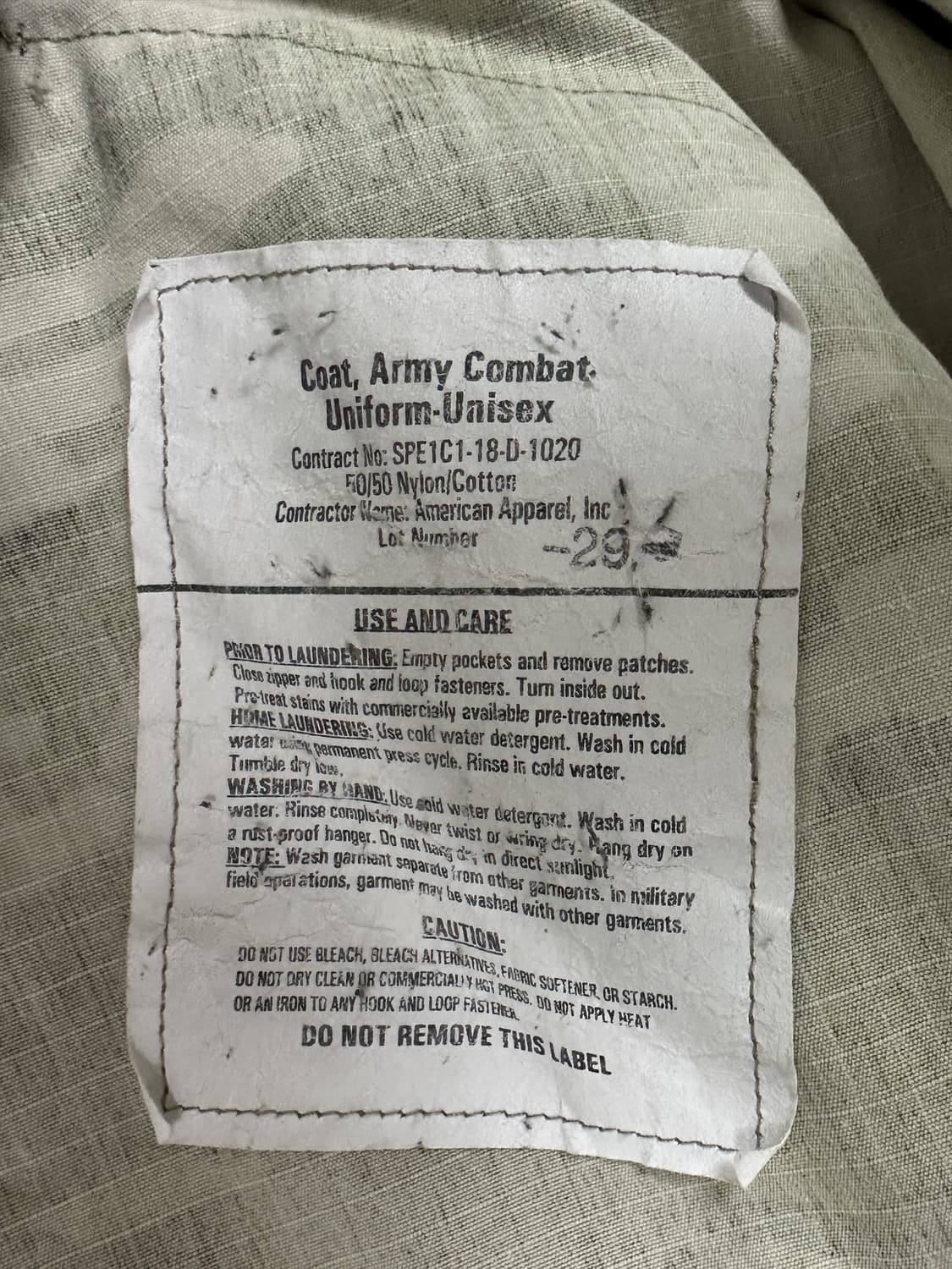 미군 OCP 멀티캠 전투복 상의 (L/L) (XL) 상품이미지6