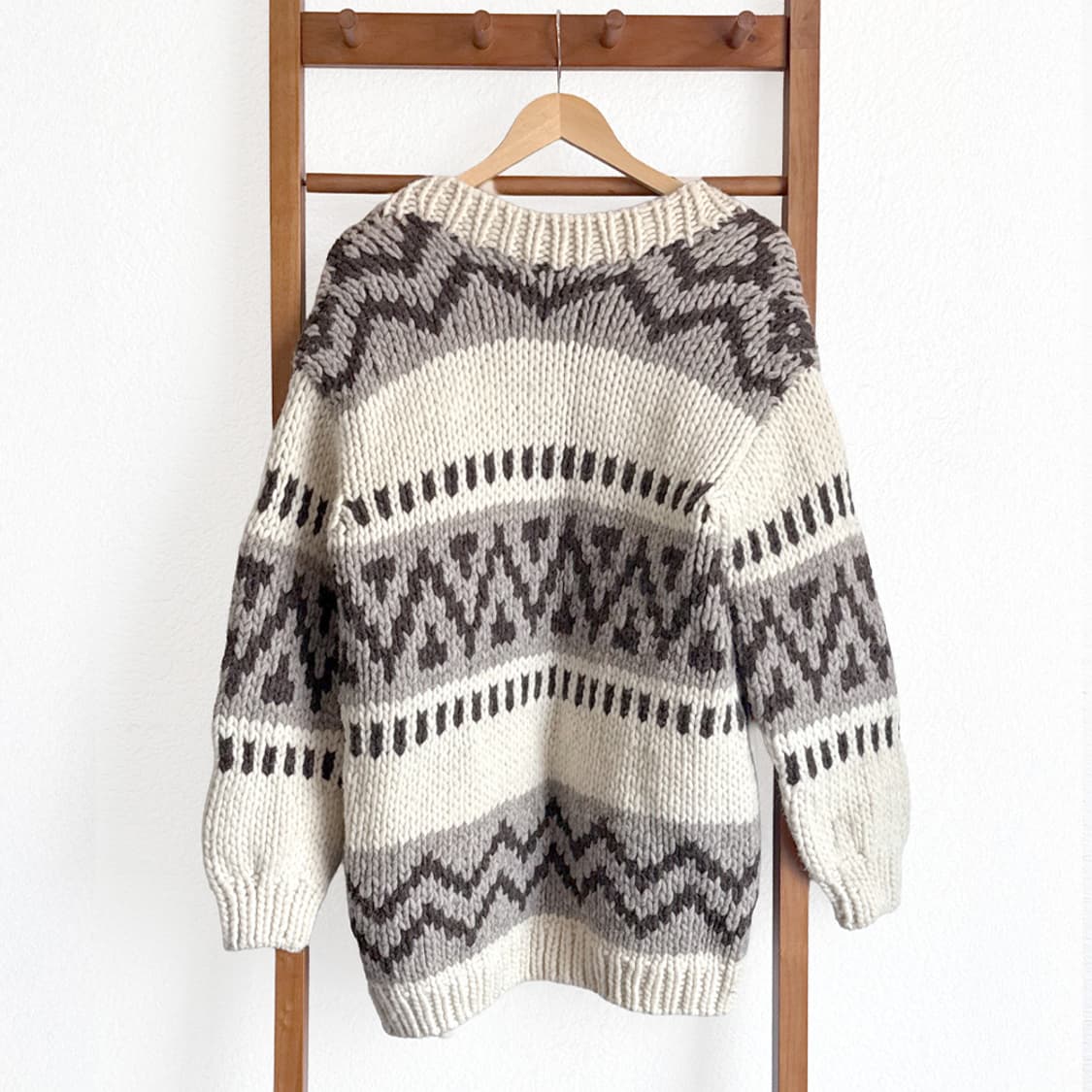 눈송이 숲길 니트 숄가디건 상품이미지6