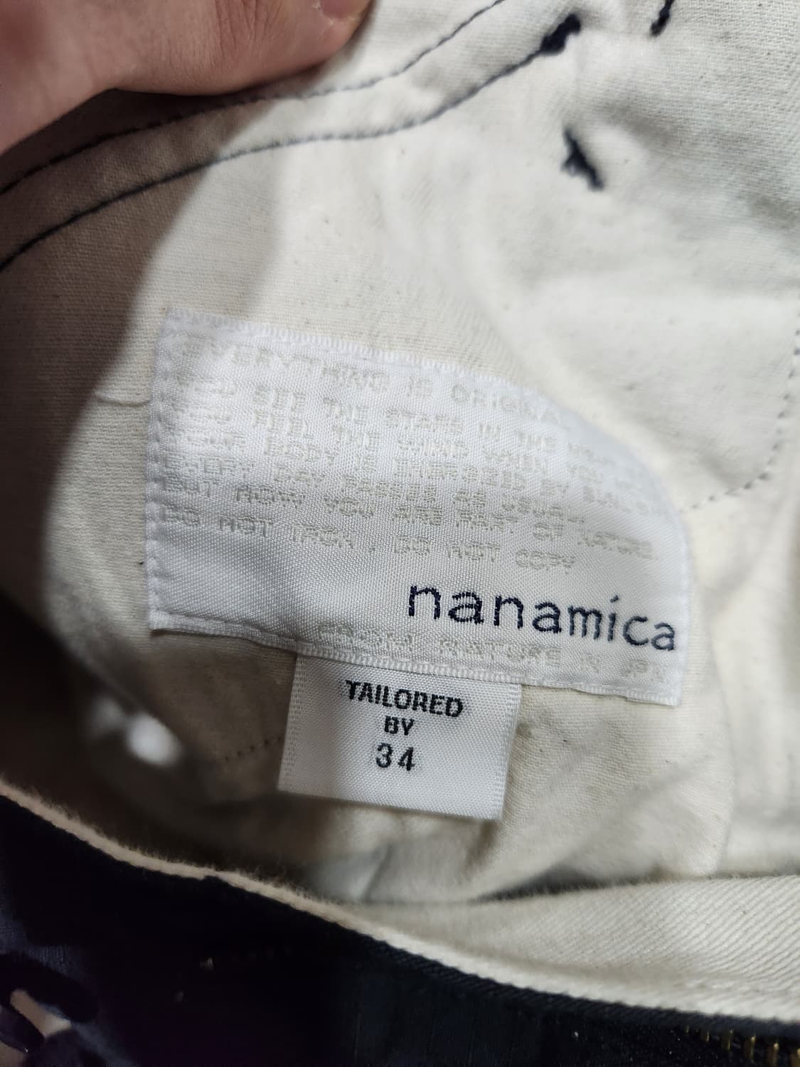 나나미카 카고팬츠 네이비 34사이즈 상품이미지3