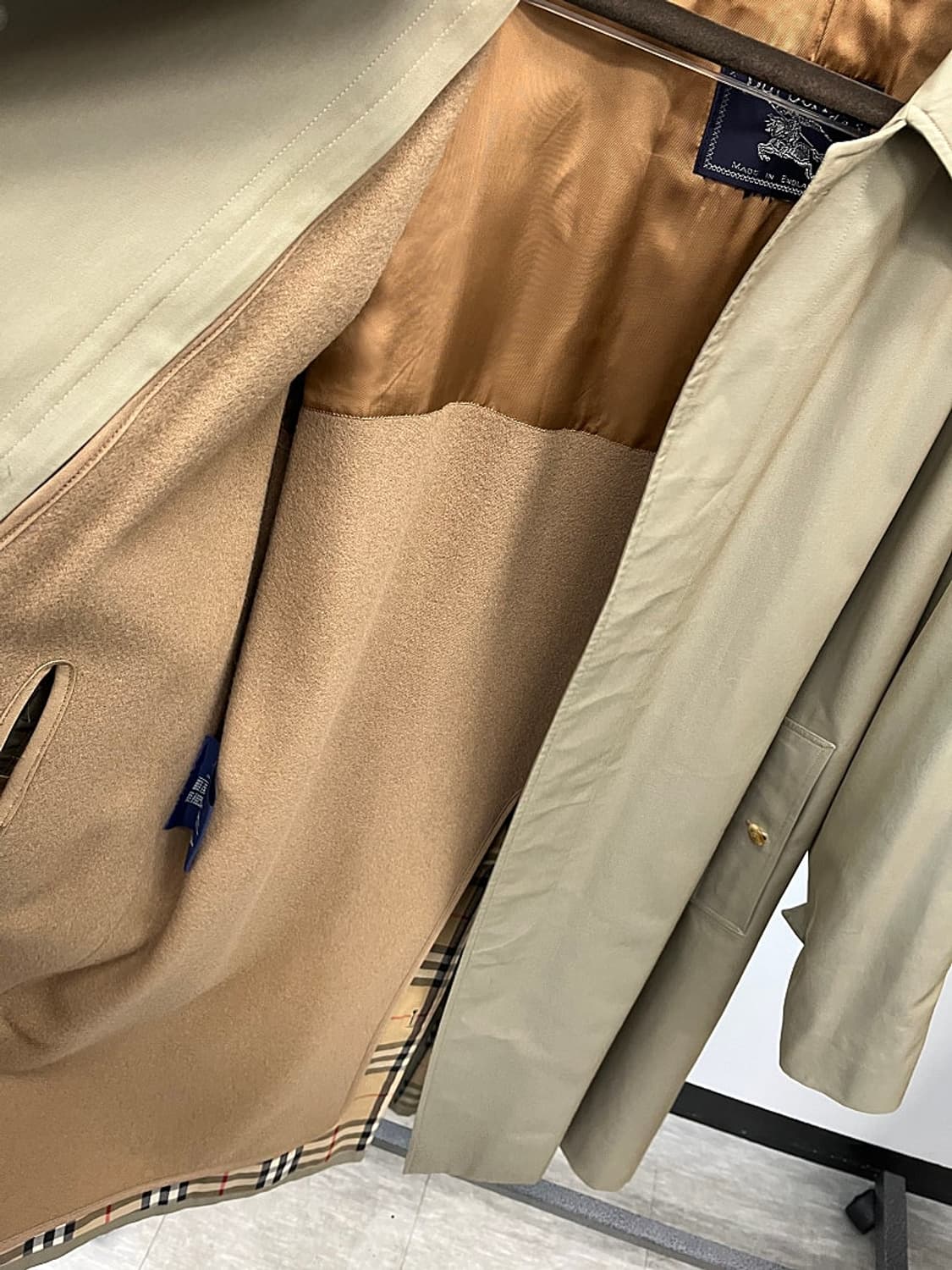 105) 버버리 올리브그린 개버딘코트  상품이미지7