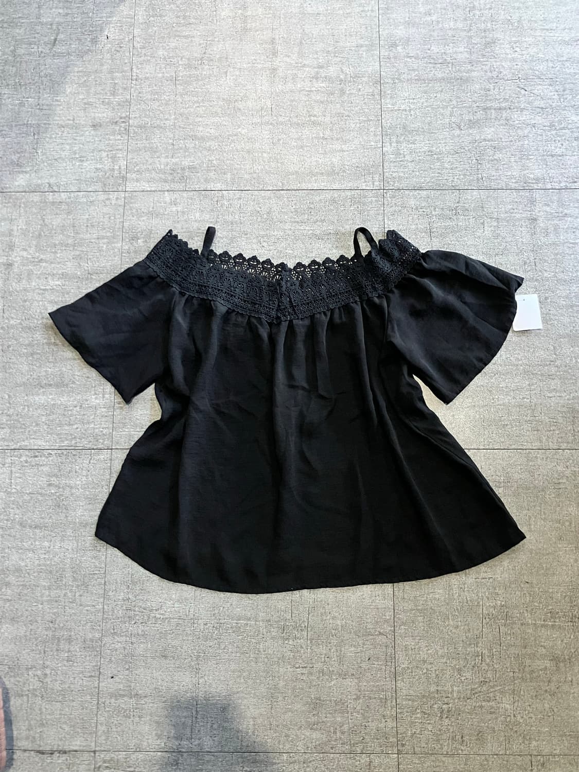 일본빈티지 Hotping 달천깔페어리 프린세스 레이스 오프숄더티셔츠 상품이미지1