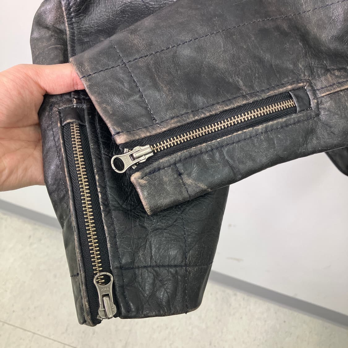 90's 올드 갭 소가죽 자켓 XS 상품이미지6