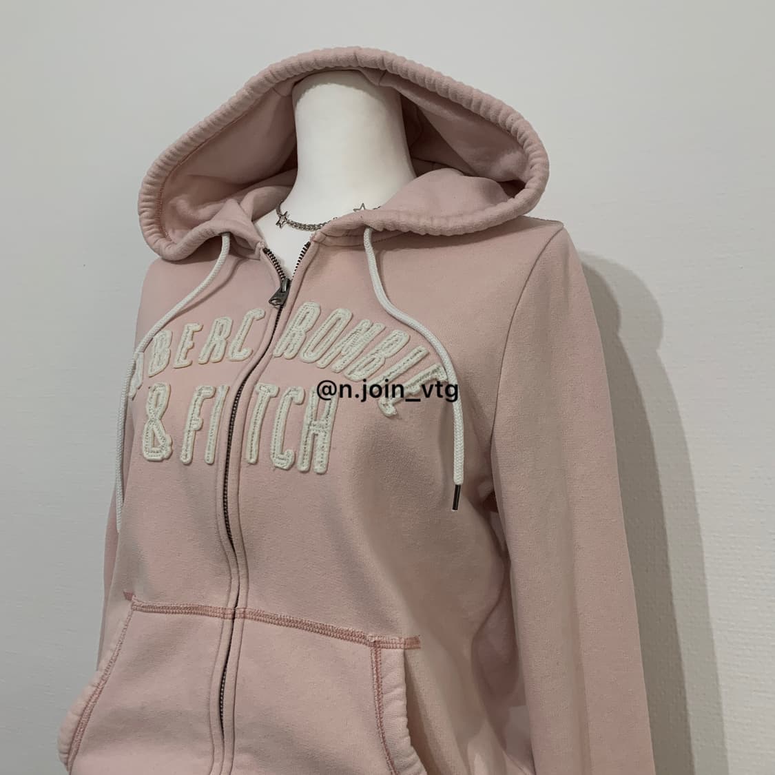 아베크롬비 딸기 핑크 후드집업 상품이미지2