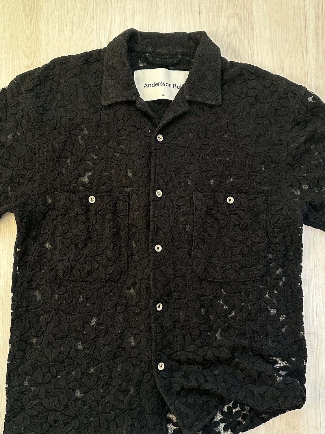 앤더슨벨 오픈 카라 셔츠 상품이미지2