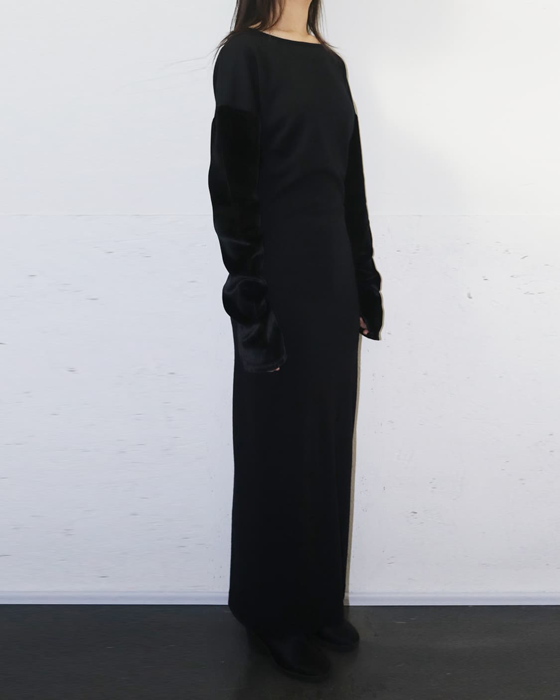 장 폴 고티에 벨벳 슬리브 롱 원피스 상품이미지2