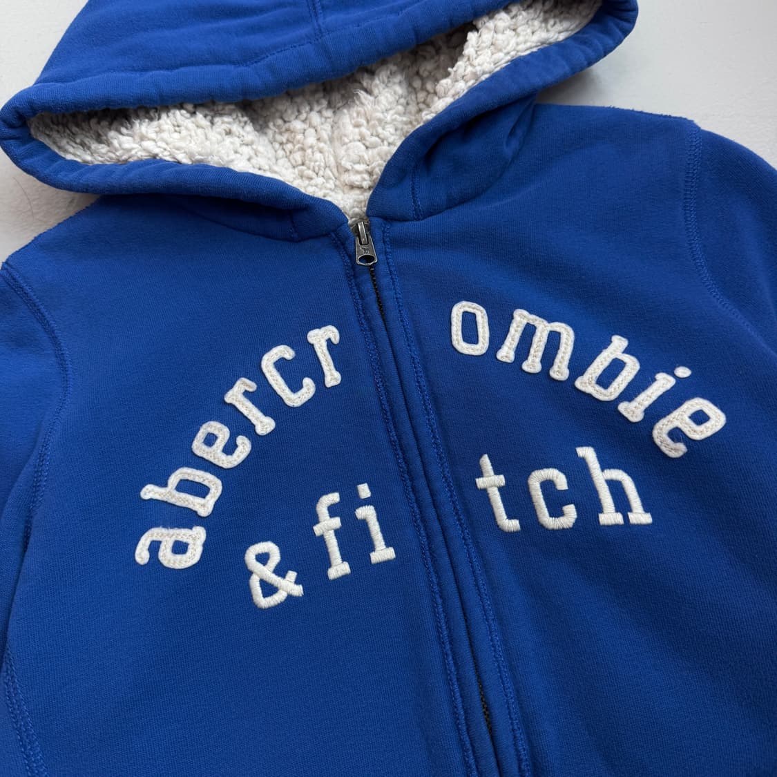 아베크롬비 Y2K 딱붙 후드집업 블루 상품이미지3