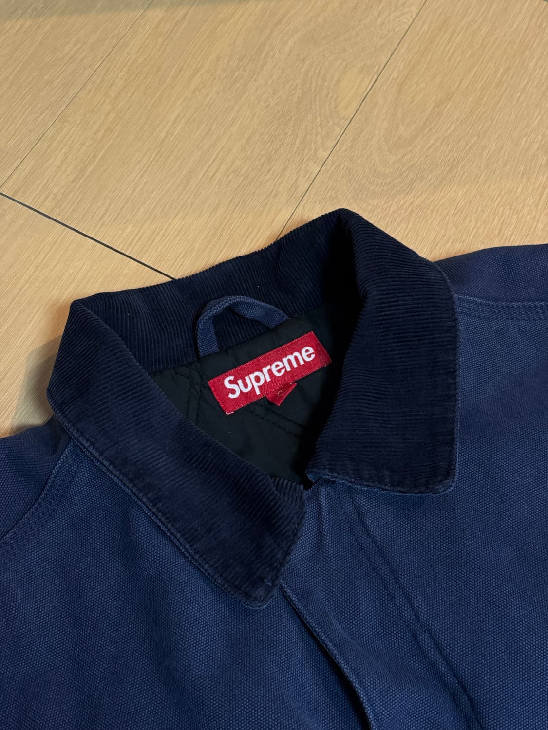 [XL] 슈프림 25ss 올드 잉글리시 캔버스 워크 자켓 네이비 상품이미지2
