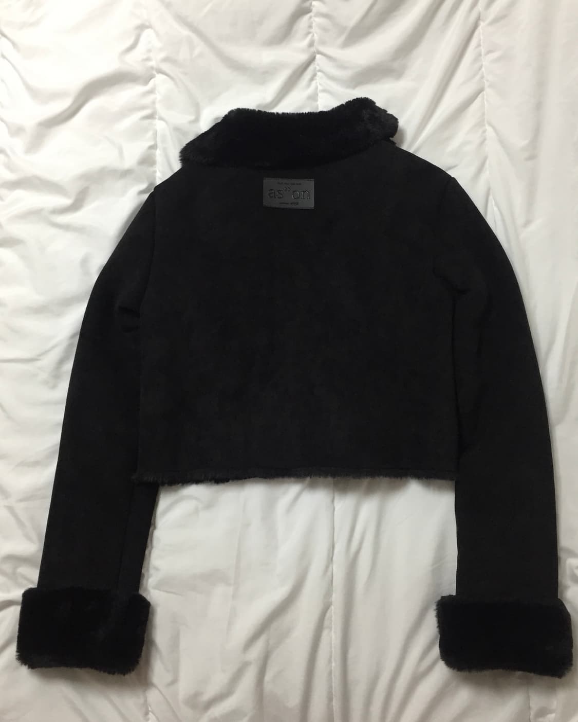 애즈온 CROPPED MUSTANG JAC KET 크롭 무스탕 자켓 상품이미지4