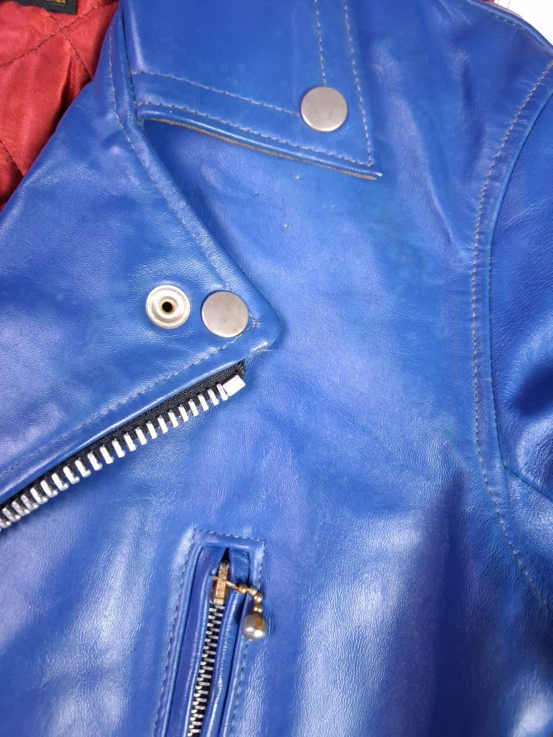 오리지날 영국제조 666 리얼레더 라이더자켓 상품이미지7