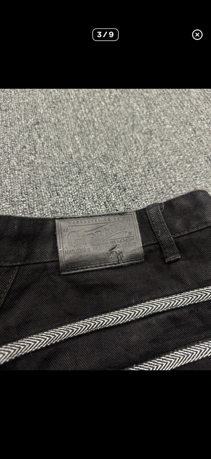 마리떼 프랑소와 저버 빈티지 와이드 블랙진 데님팬츠 상품이미지3