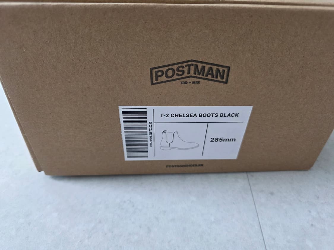 [새상품] 포스트맨 T-2 블랙 첼시 부츠 285 상품이미지2