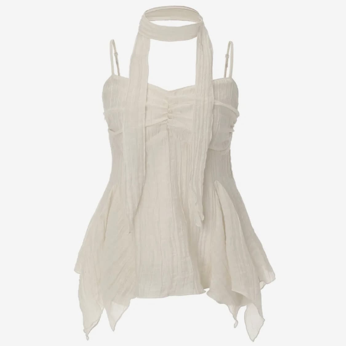 카키포인트 에스닉 스카프 탑 상품이미지2