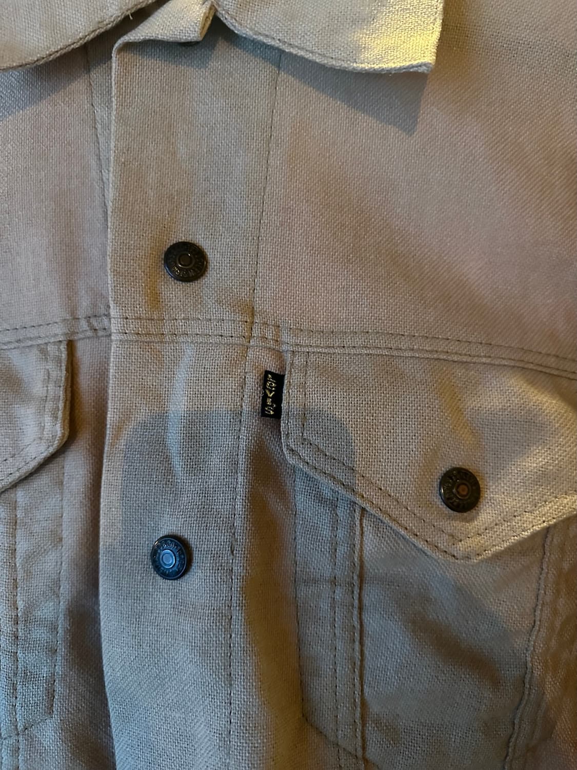 70s USA 빈티지 리바이스 3rd 코튼 트러커 자켓 상품이미지4