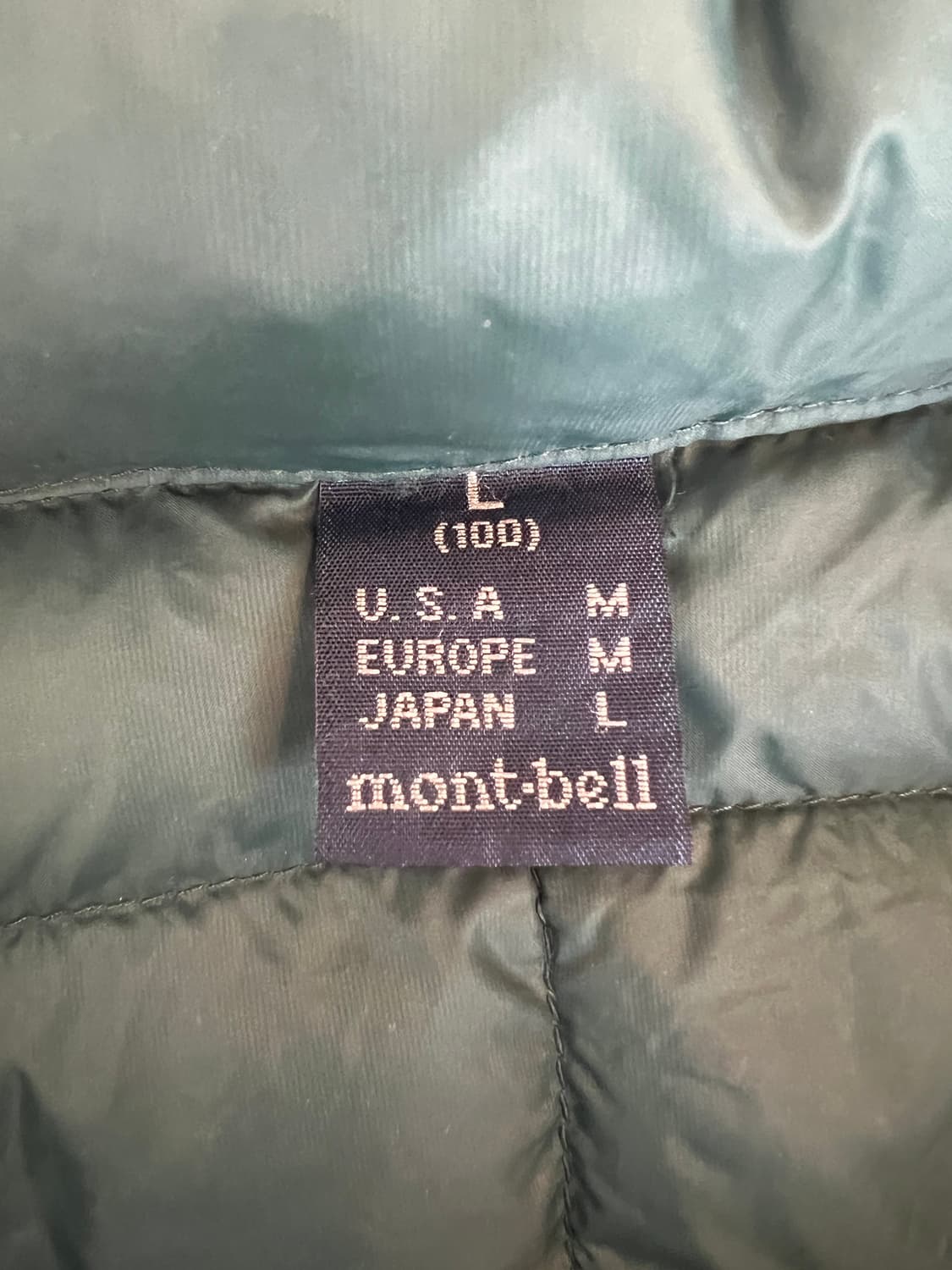 몽벨 남성 그린 구스다운패딩 간절기점퍼 상품이미지6