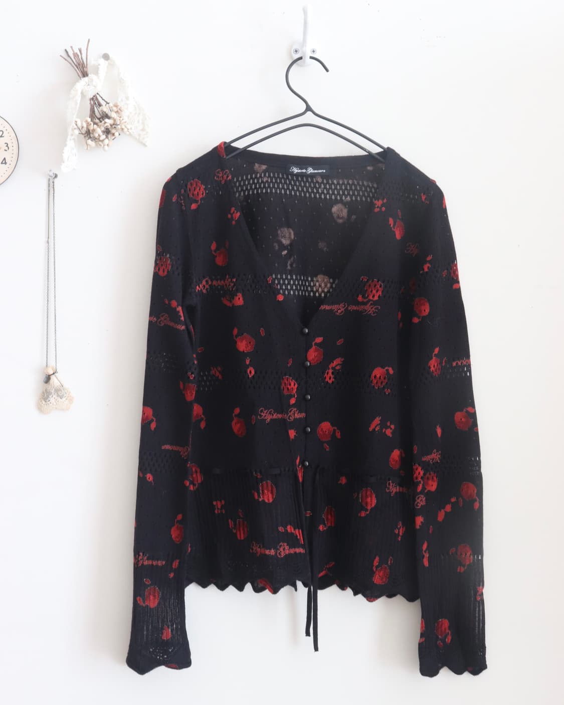 [Hysteric Glamour] Black Apple Cardigan 상품이미지9