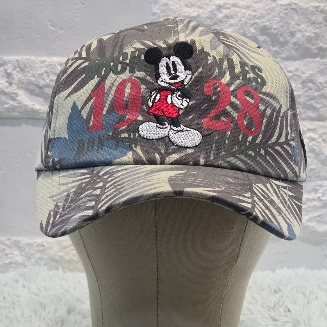 M1-8:디즈니 미키 프린트 패턴 볼캡 56~58cm Disney 상품이미지2