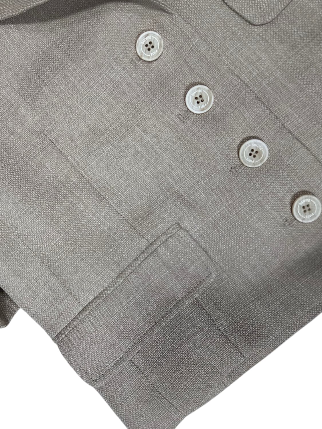 JJ 지고트 반팔 린넨 블레이저 자켓 XS 상품이미지4