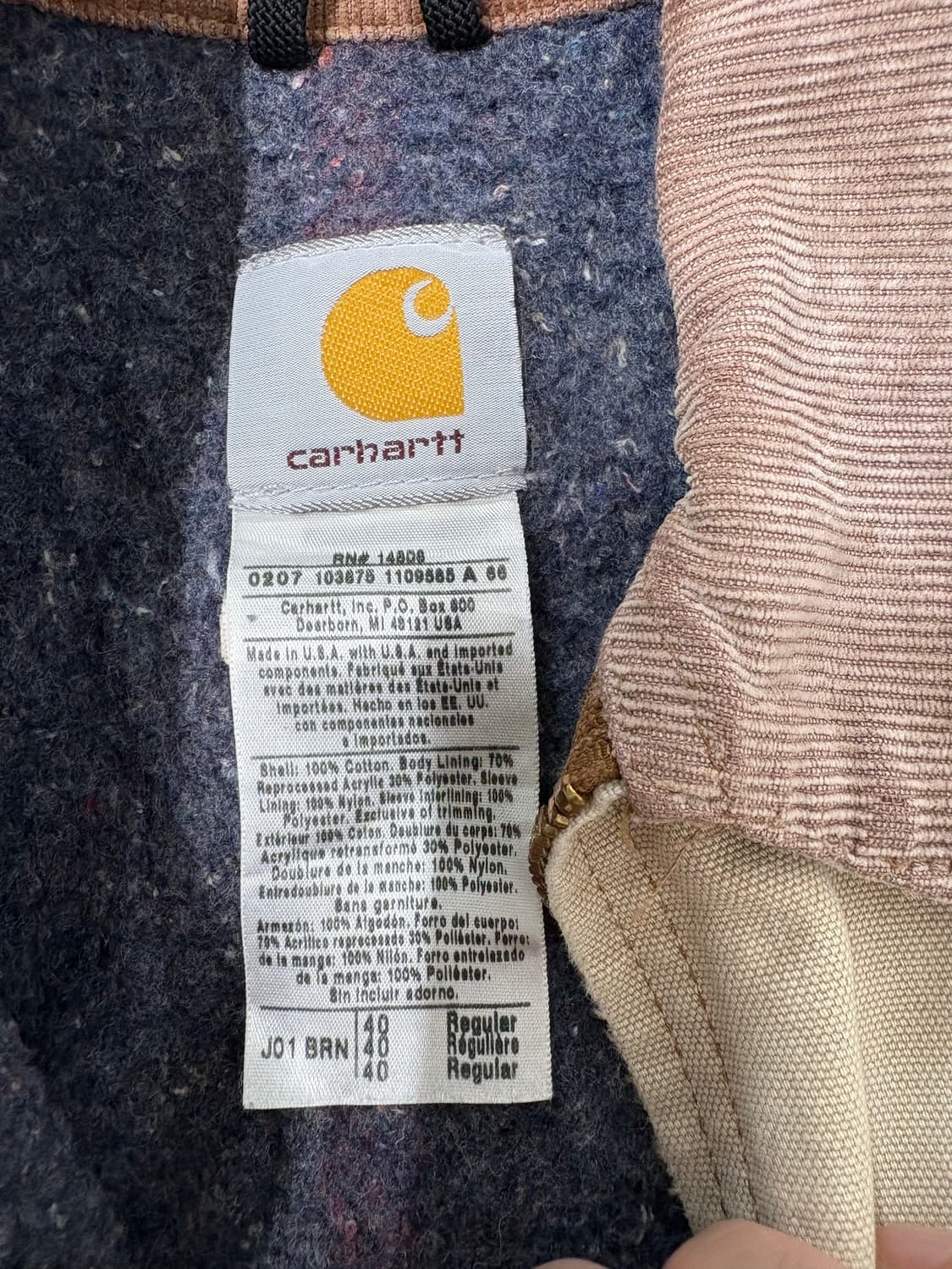 00's Carhartt Faded J01 BRN Detroit JK 상품이미지3