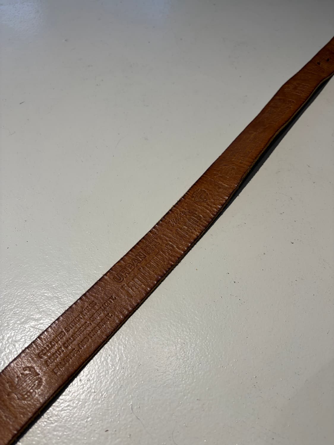 Jambangee 빈티지 레터링 레더 벨트  상품이미지4