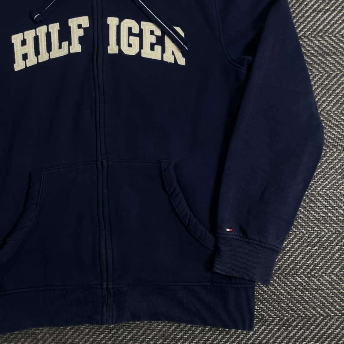 타미힐피거 빅로고 올드스쿨 기모 후드집업y 3513 상품이미지3
