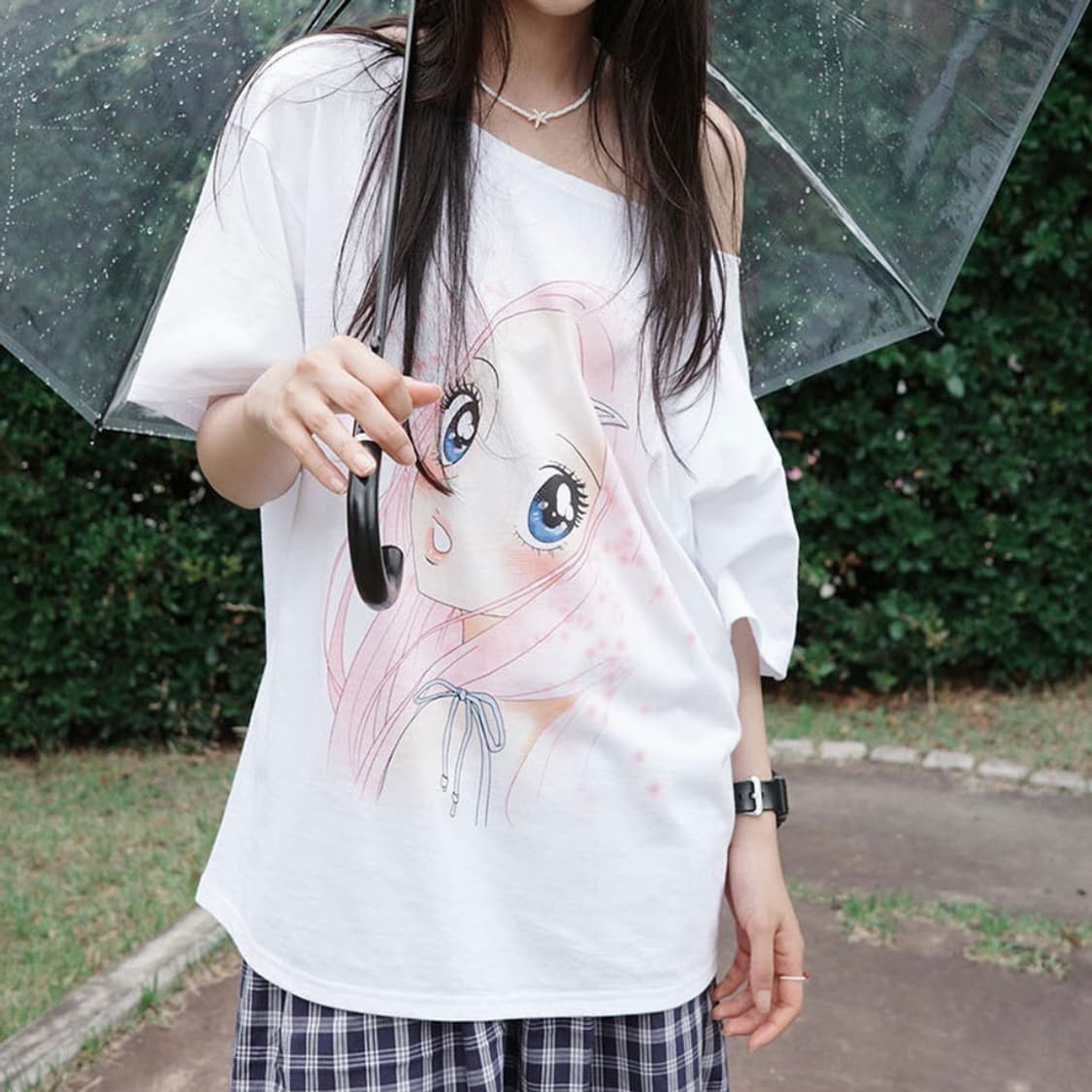 원더비지터 원숄더티셔츠 상품이미지2