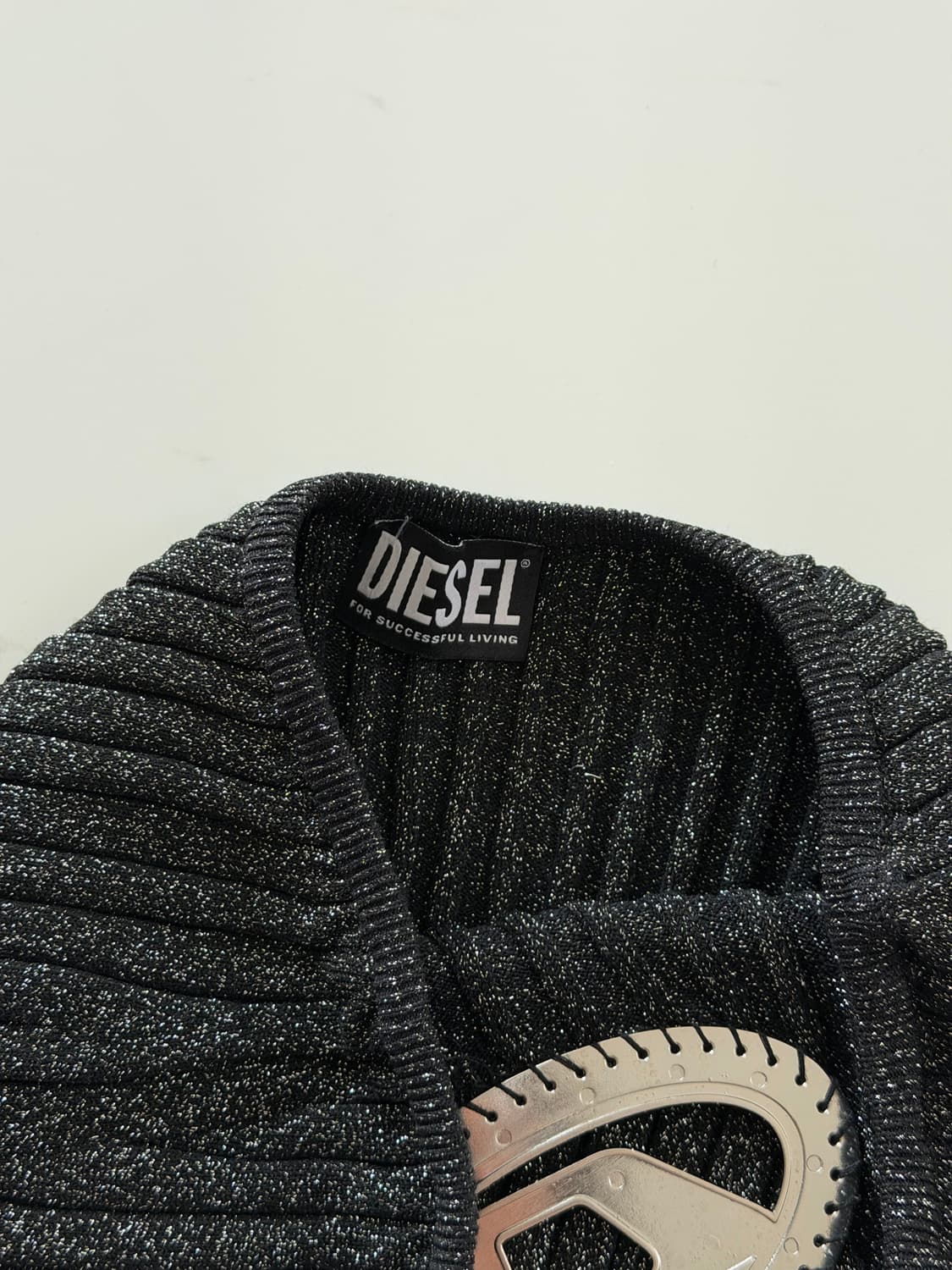 디젤 클락스빌 루렉스 블랙 탱크탑 M 상품이미지3