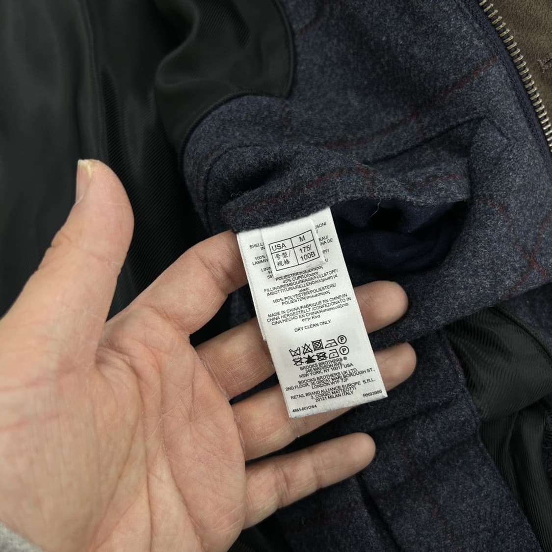 16006 - 브룩스 브라더스 아이코닉 체크 울 자켓 (울 100%) 상품이미지5