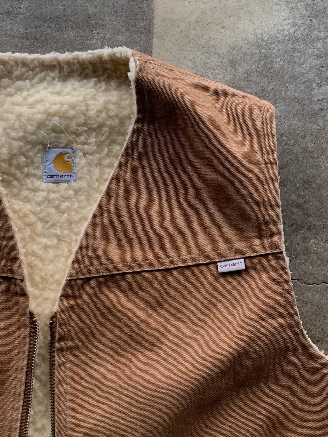 80s 칼하트 쉐르파 베스트 브라운 상품이미지2