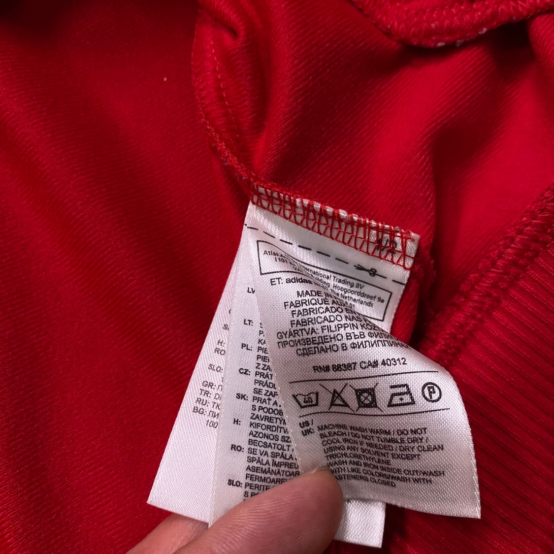 아디다스 빨강 파이어버드 져지 트랙탑 상품이미지5