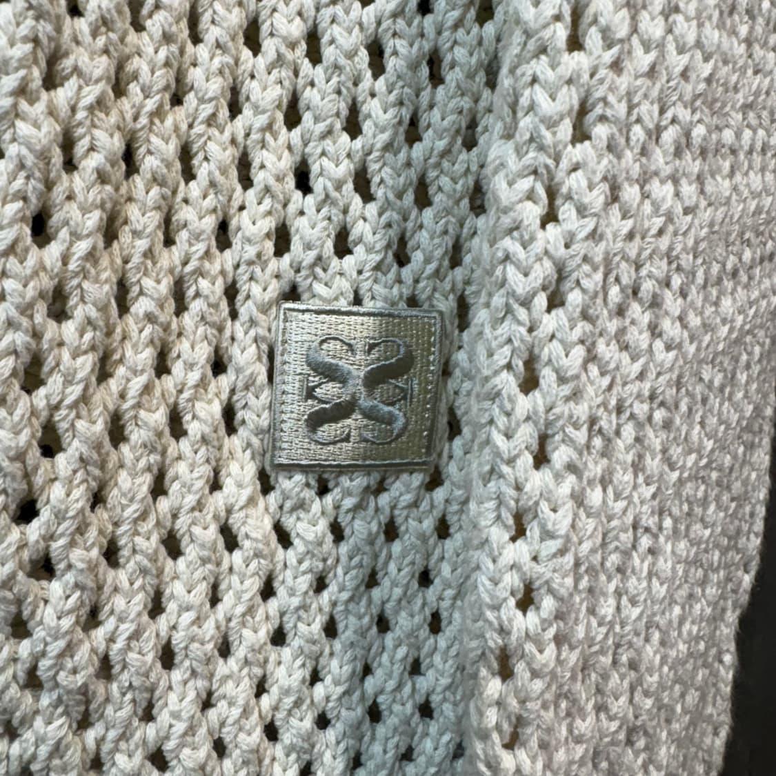 [L] SATUR 새터 그물 후드 니트 상품이미지2