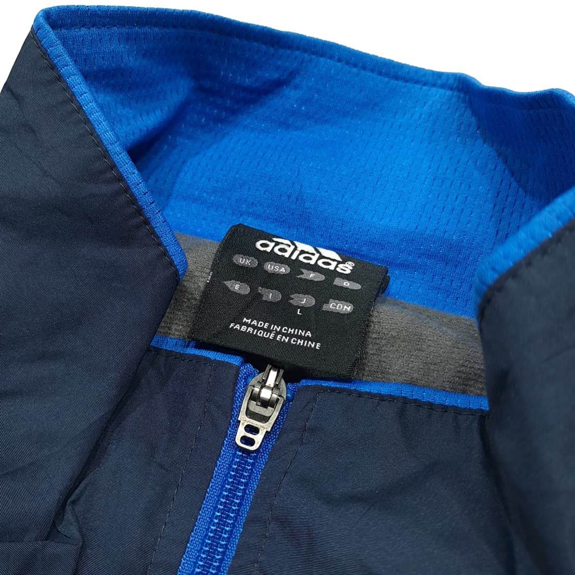 CL973 L 아디다스 00s 네이비블루 바람막이 집업 자켓 상품이미지3