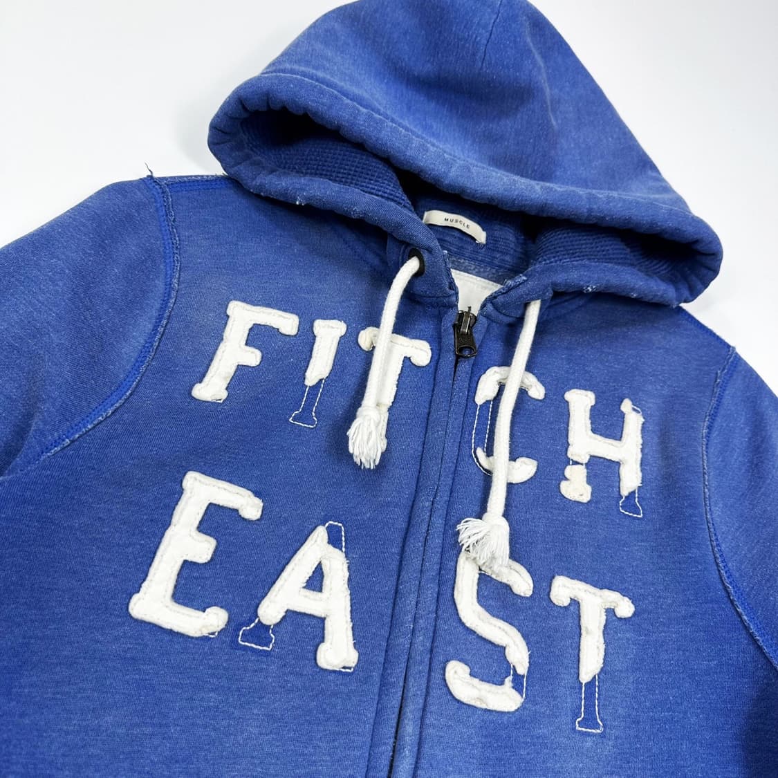 아베크롬비 피치 뉴욕 블루 후드집업 (M) 상품이미지3