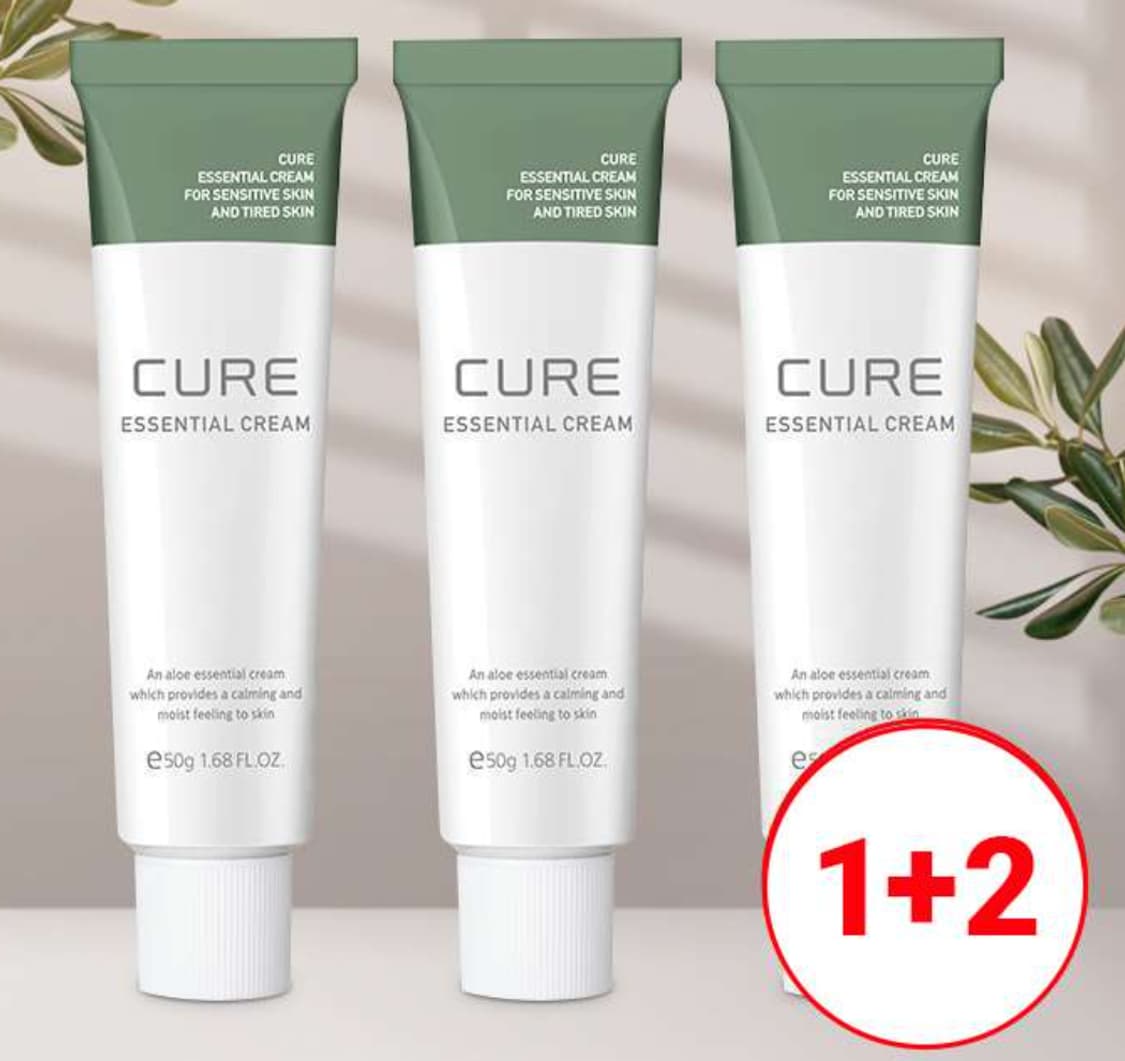 [김정문알로에] 큐어 에센셜 크림 50ml (1+1+1)판매 상품이미지1