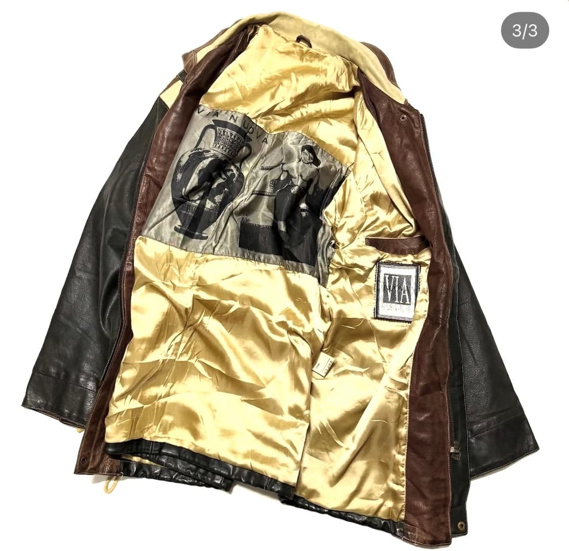 Nuova Via Pelle - 레더 파카 상품이미지3