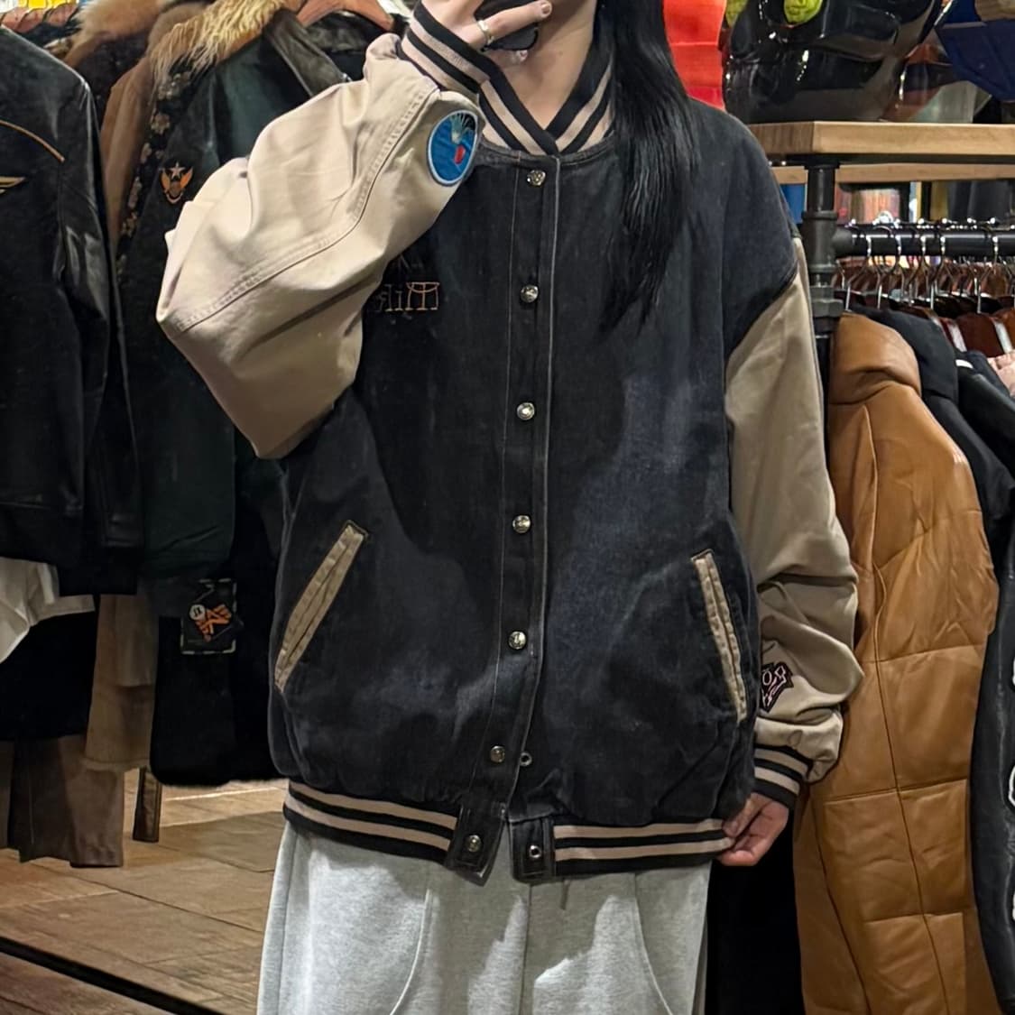 [HI] Tri-Mountain 트라이 마운틴 데님바시티자켓 흑청 상품이미지2