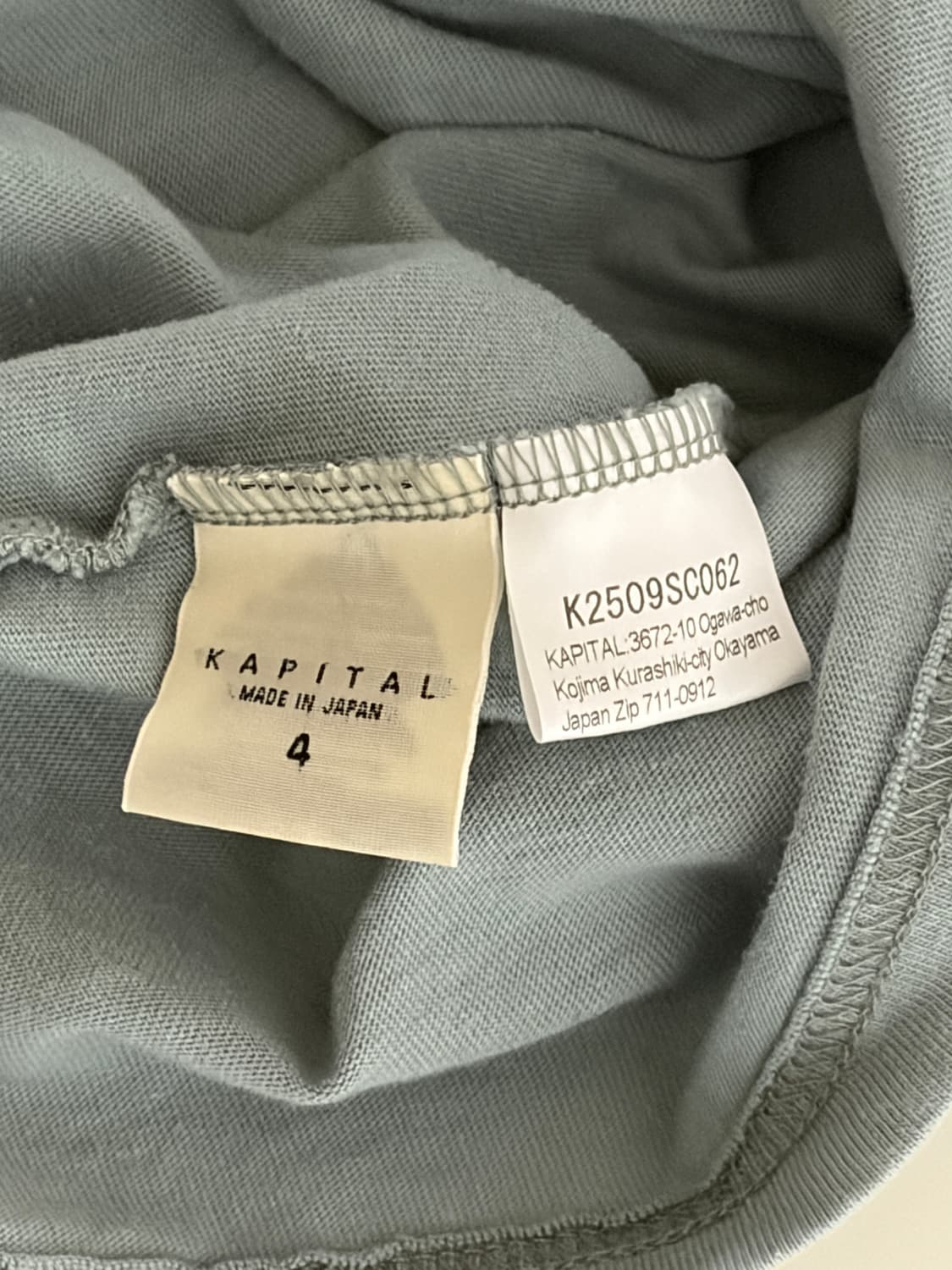 캐피탈20 텐지쿠 링거티셔츠 T 타이거 Pt 블루그레이 4 상품이미지4