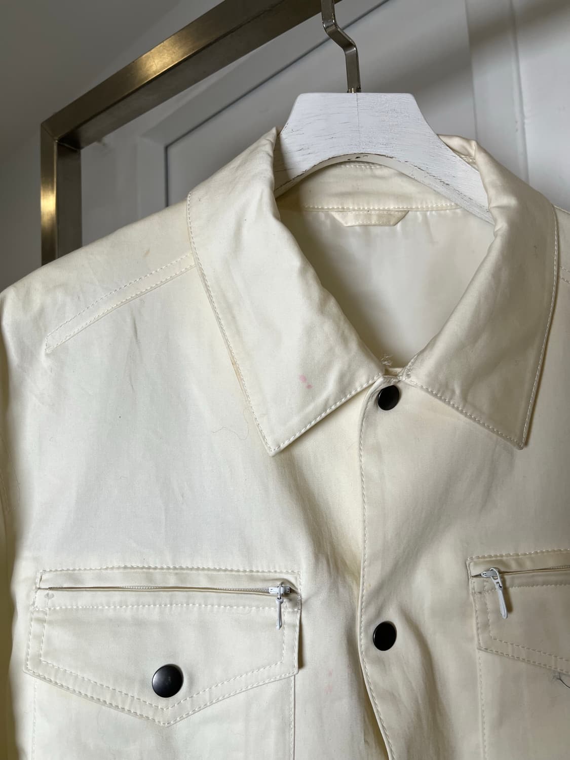 White Pocket Trucker Jacket 상품이미지5