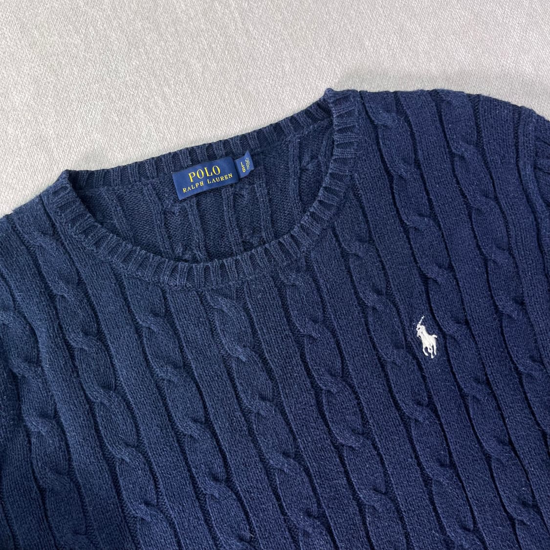95 폴로 랄프로렌 꽈배기 네이비 니트 상품이미지2