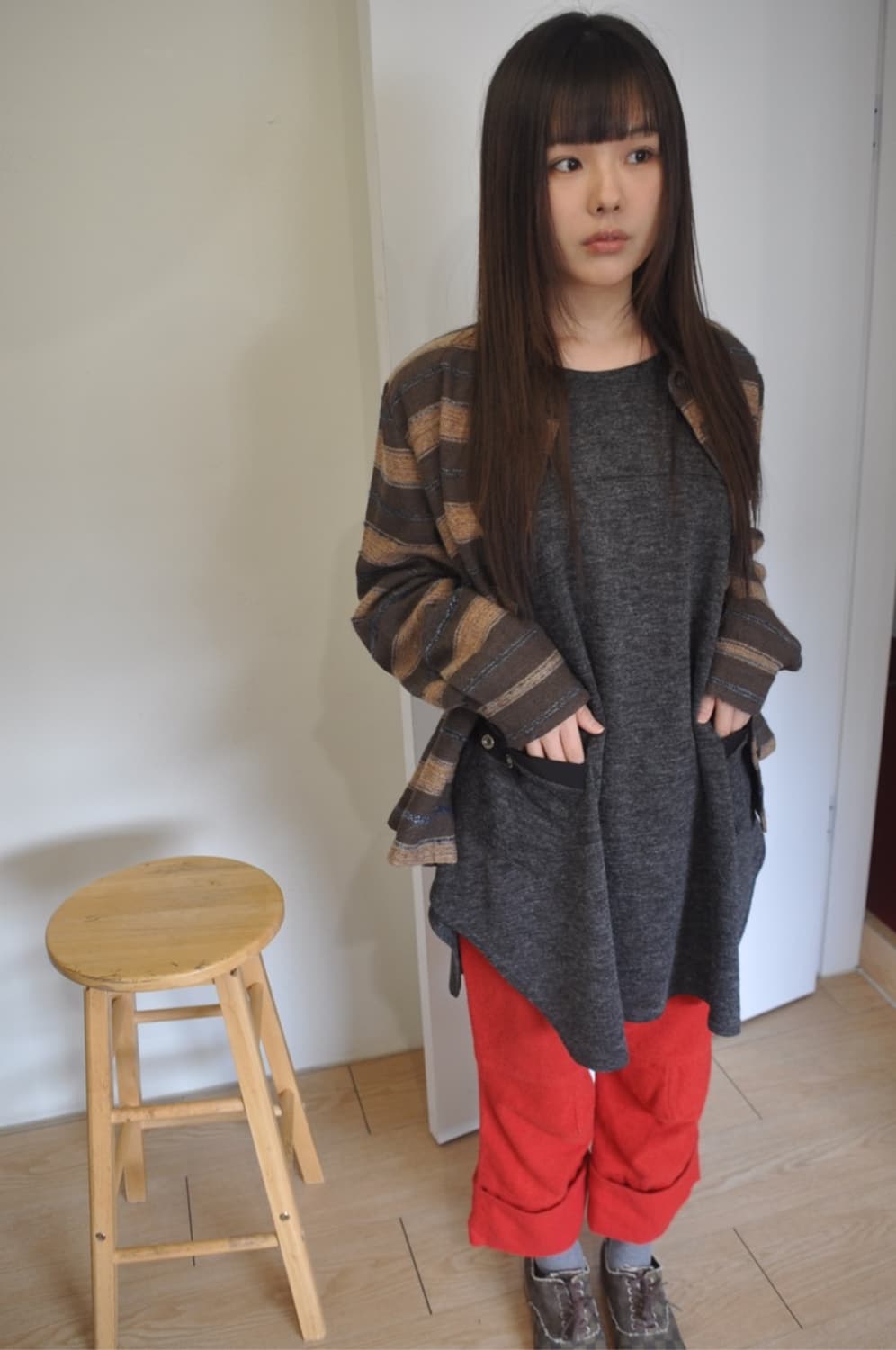 빈티지 단추 롱슬리브 상품이미지4