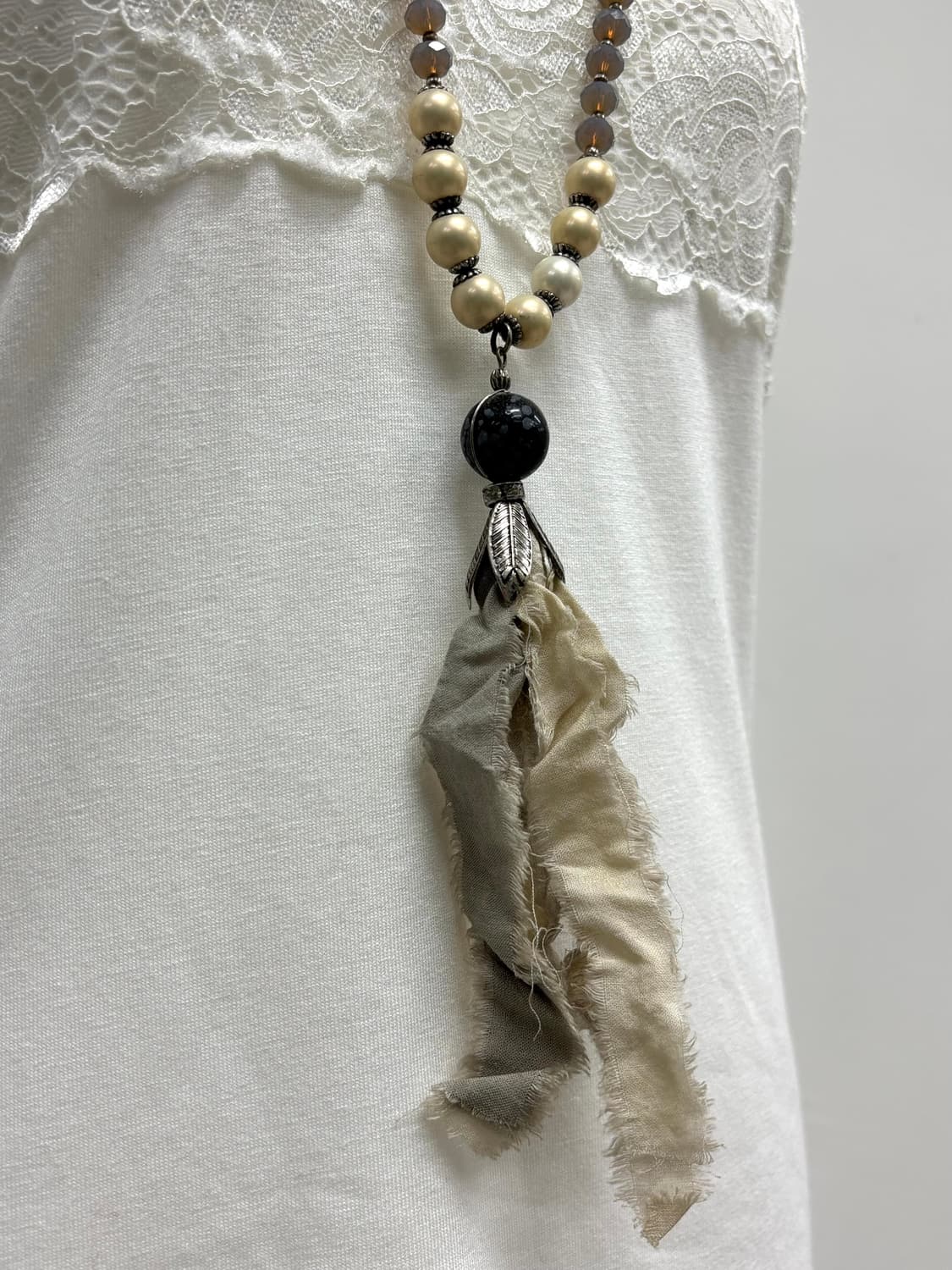 빈티지 보헤미안 히피 깃털 목걸이 상품이미지2