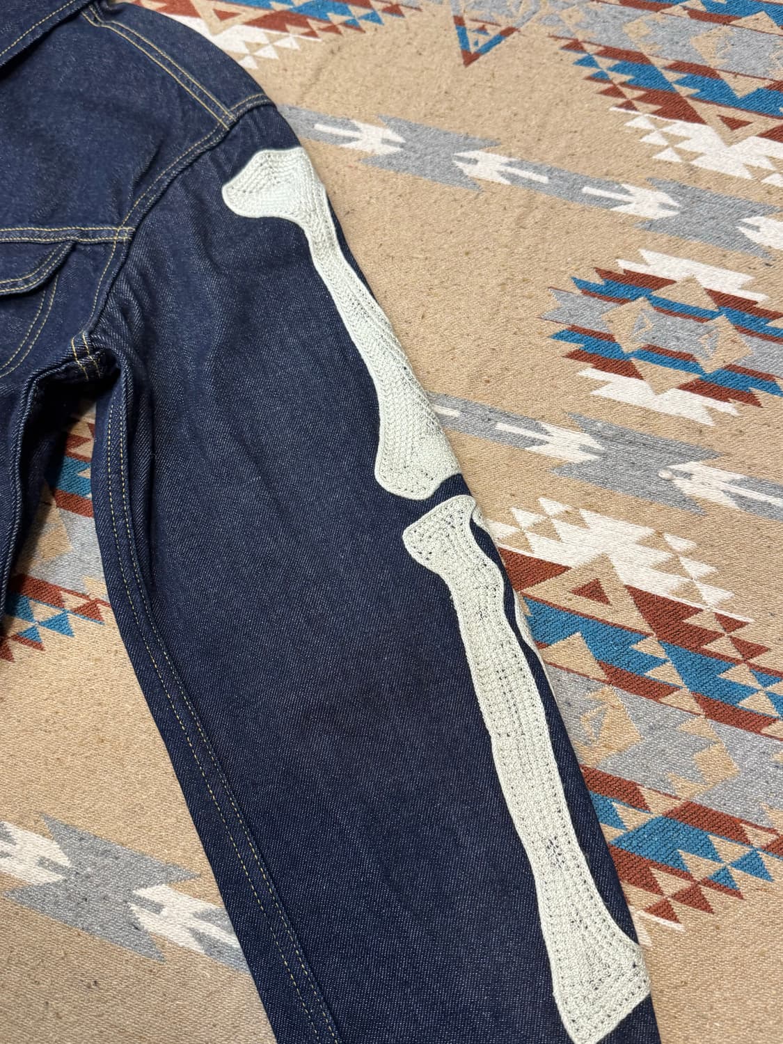 [44][M] 캐피탈 11.5온즈 데님 멕시칸 턱시도 웨스터너 본 자켓  상품이미지5