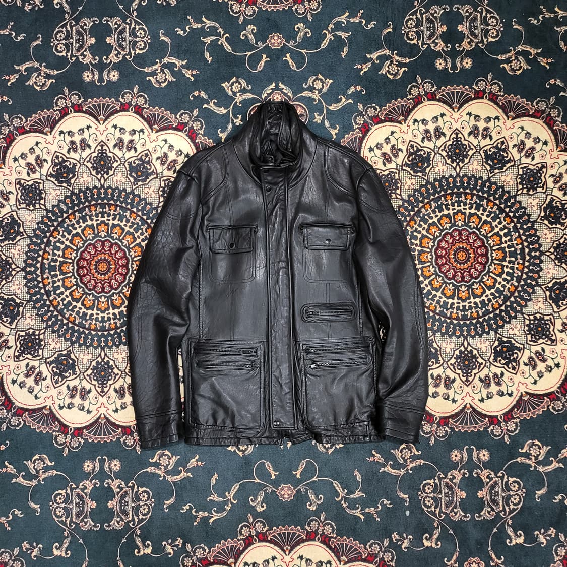 레더 바이커 자켓 (M) 상품이미지1