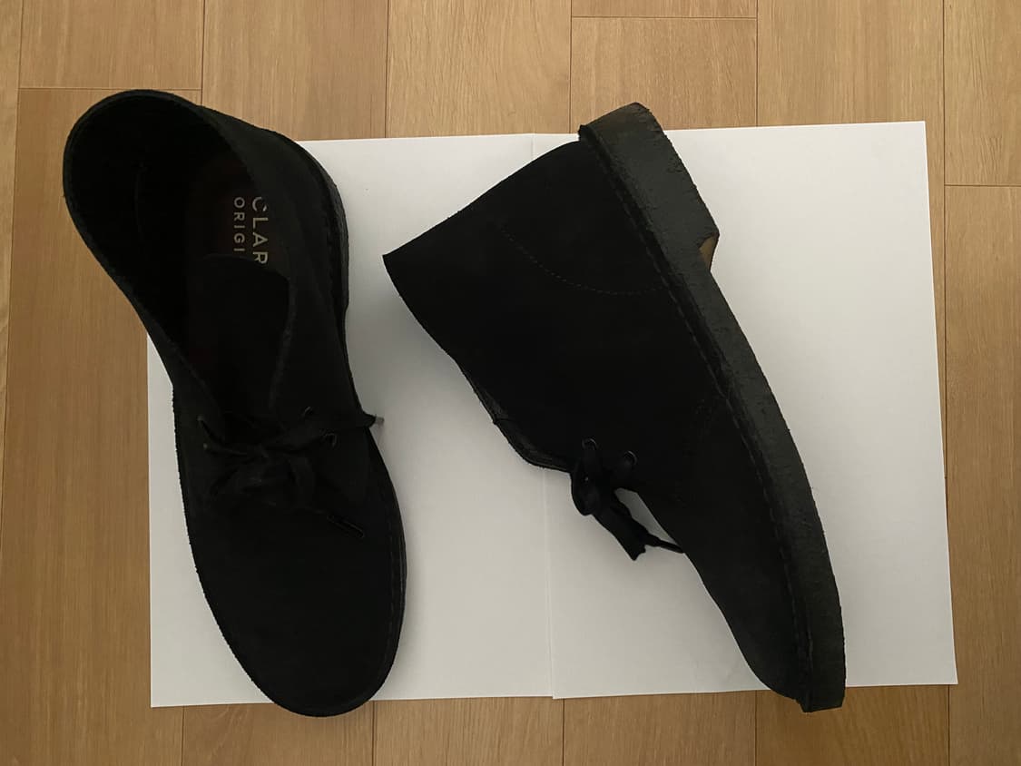 클락스 데저트 부츠 블랙 스웨이드 uk 7.5 상품이미지4