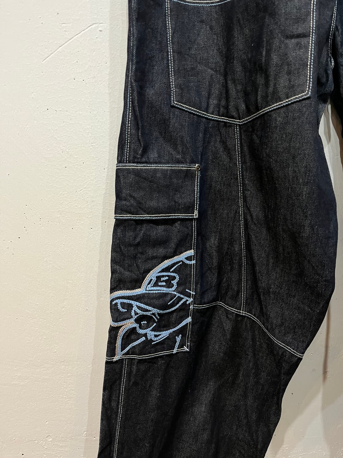 SCHOOL OF HARD KNOCKS 올드스쿨 와이드 데님팬츠 38 상품이미지6