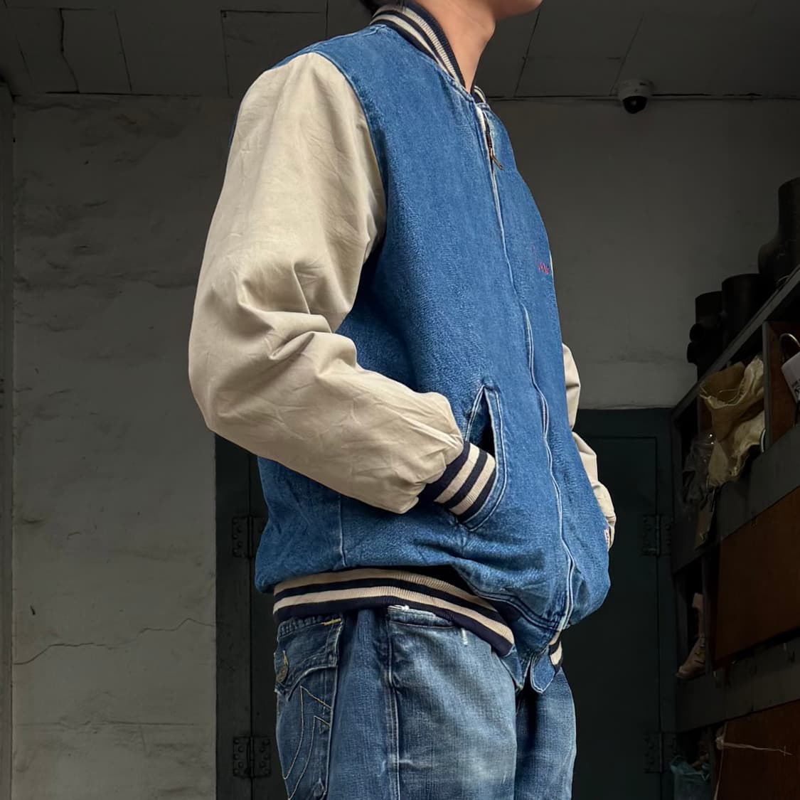 Dickies 데님 바시티자켓 상품이미지2