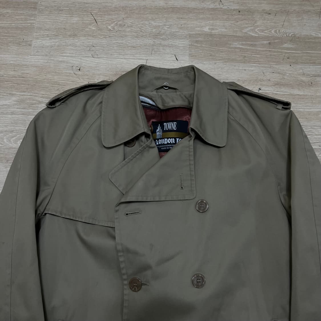 런던포그 안감내피 더블 트렌치 맥코트 [카키] L/100 상품이미지2