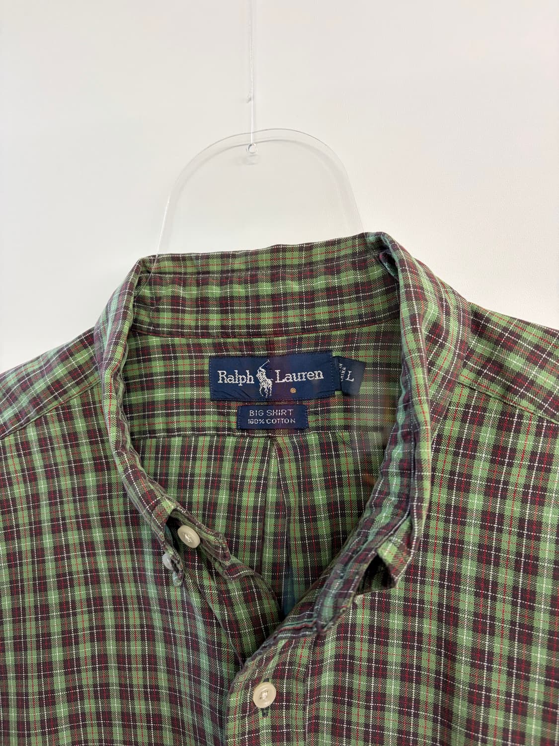 90s 폴로 랄프로렌 빅셔츠 L 상품이미지2